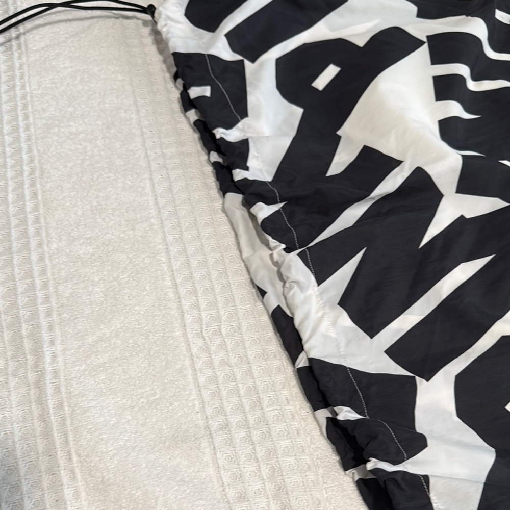 PINK Victoria's Secret Black and White Hoodie WinBreaker not sizes on tag - Picture 6 of 11